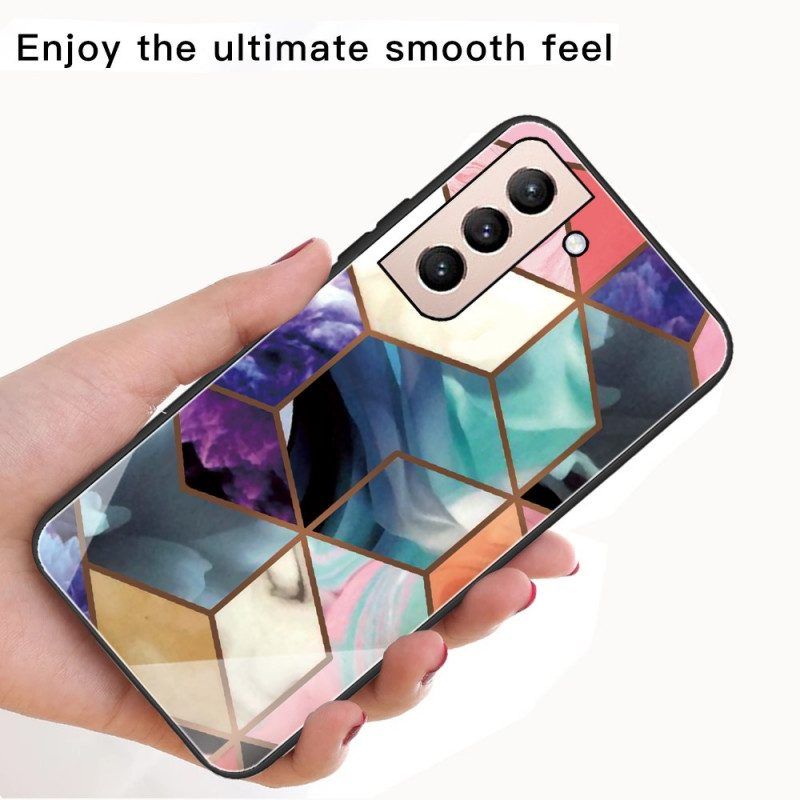 Hülle Für Samsung Galaxy S22 5G Variabler Geometrischer Marmor