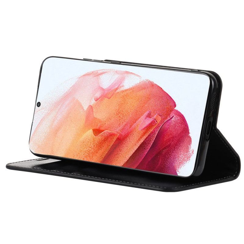 Schutzhülle Für Samsung Galaxy S22 5G Flip Case Echtes Leder