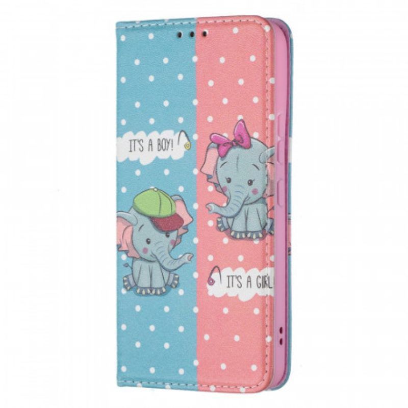Schutzhülle Für Samsung Galaxy S22 5G Flip Case Elefantenbabys