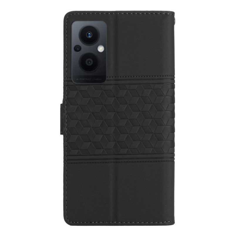 Flip Case Für Oppo Reno 8 Lite 3d-würfel