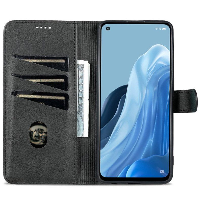 Flip Case Für Oppo Reno 8 Lite Azns Leder-styling