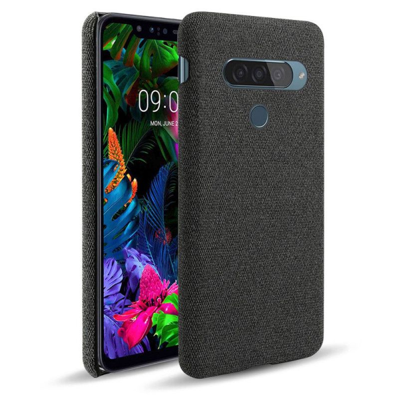 Hülle ThinQ LG G8S ThinQ Schwarz Ksq Stoffstruktur