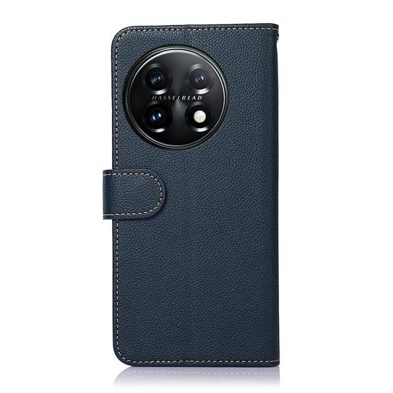 Flip Case Für OnePlus 11 5G Rfid-khazneh Im Litschi-stil