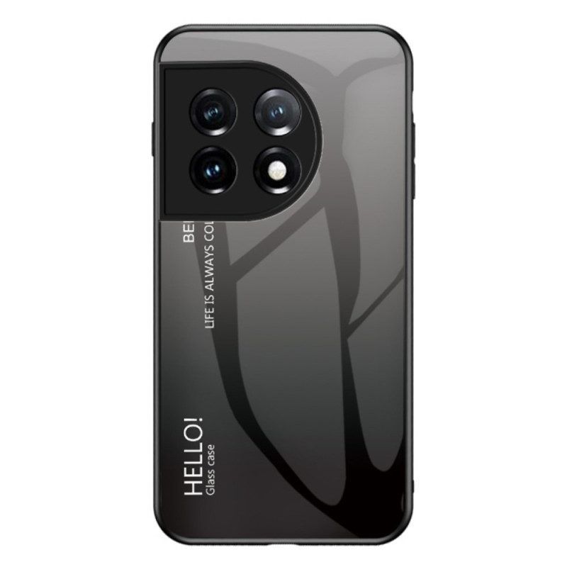 Hülle Für OnePlus 11 5G Gehärtetes Glas Hallo