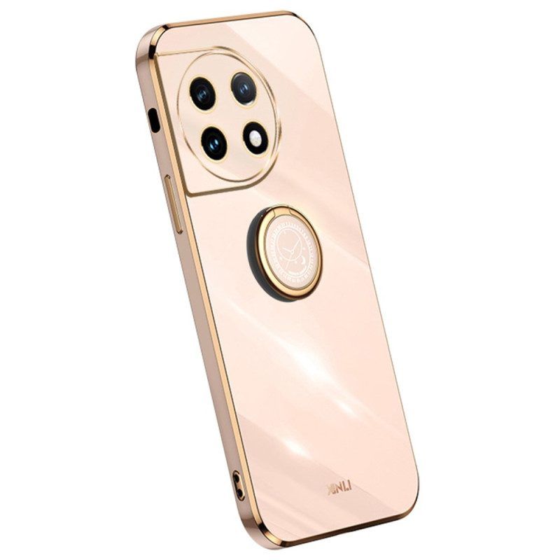 Hülle Für OnePlus 11 5G Goldene Kanten Mit Ringunterstützung