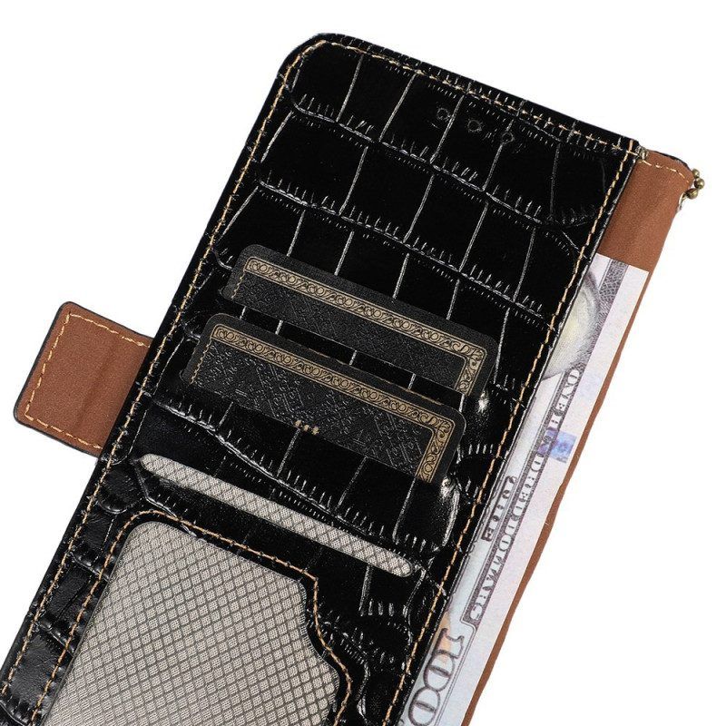 Lederhüllen Für OnePlus 11 5G Rfid Im Krokodil-stil
