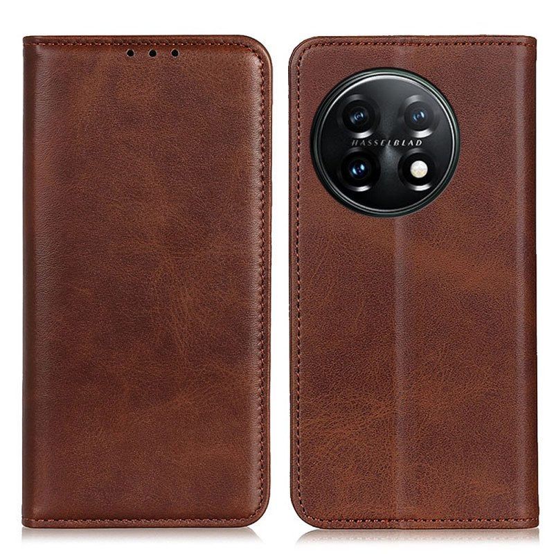 Schutzhülle Für OnePlus 11 5G Flip Case Elegantes Spaltleder