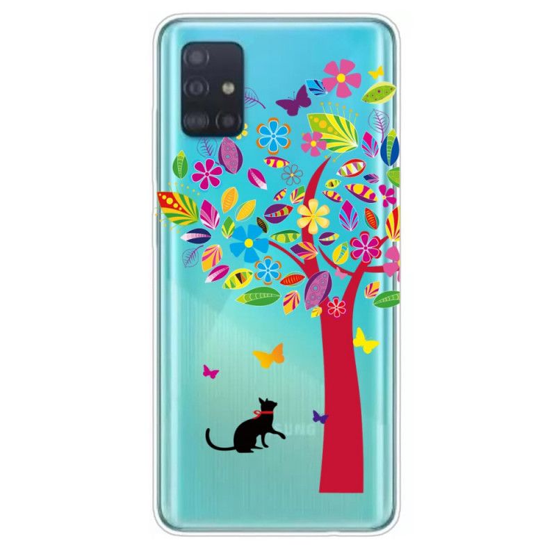 Hülle Für Samsung Galaxy A71 Katze Unter Dem Baum