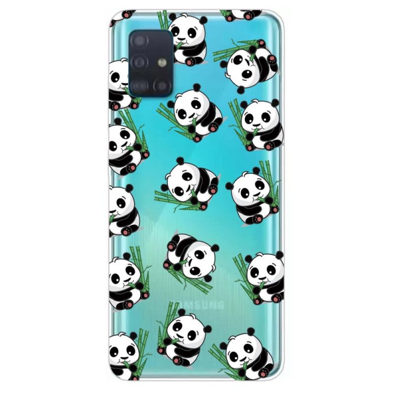 Hülle Für Samsung Galaxy A71 Kleine Pandas