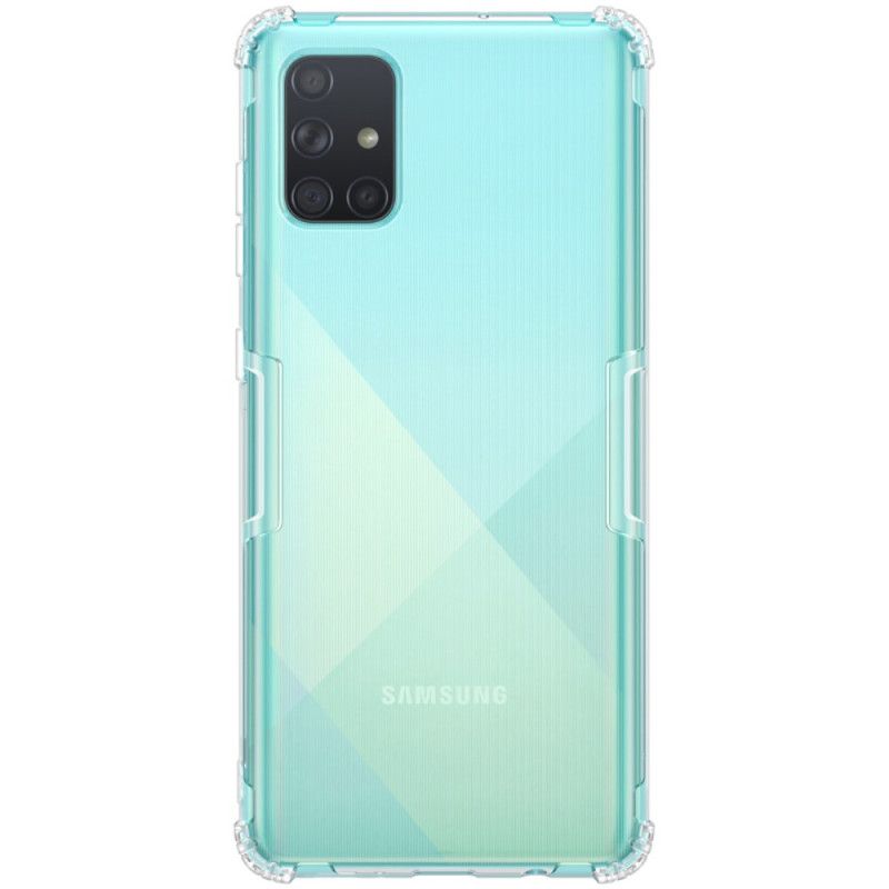 Hülle Für Samsung Galaxy A71 Weiß Transparente. Mit Nillkin Verstärkte Ecken