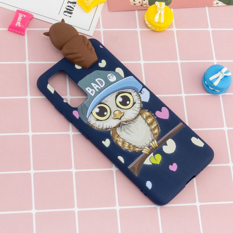 Hülle Samsung Galaxy A71 3D Böse Eule