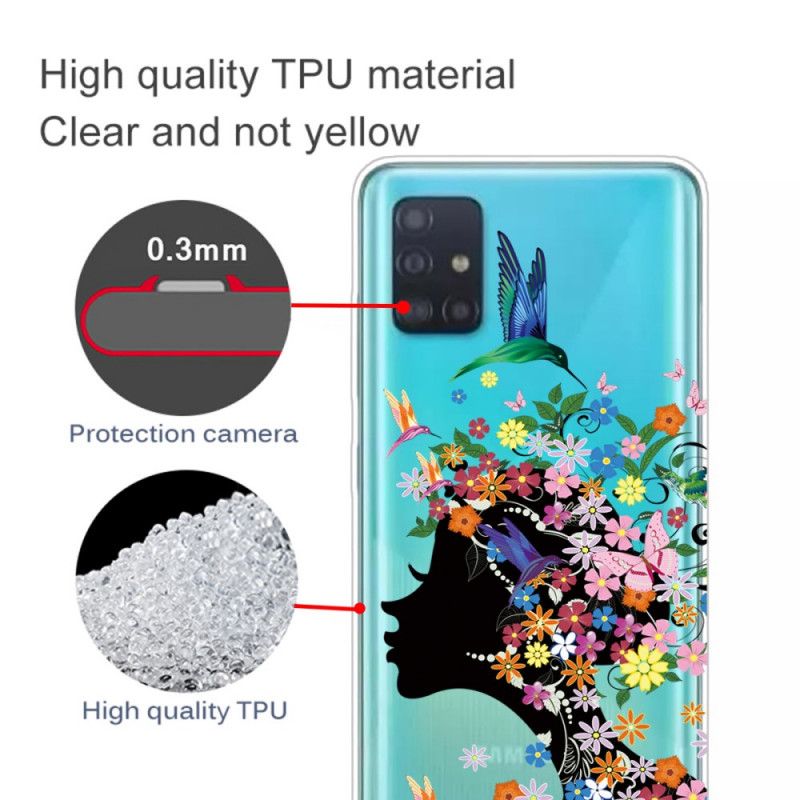 Hülle Samsung Galaxy A71 Hübscher Blütenkopf