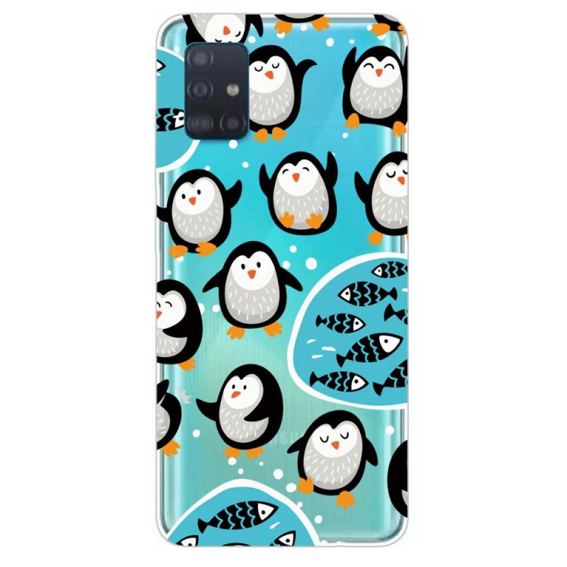 Hülle Samsung Galaxy A71 Pinguine Und Fische