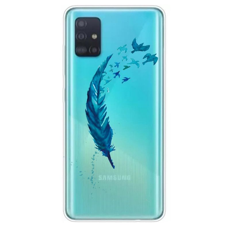 Hülle Samsung Galaxy A71 Schöne Feder