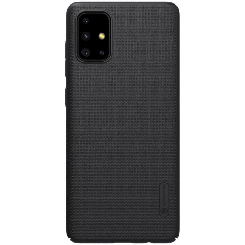 Hülle Samsung Galaxy A71 Schwarz Starrer Gefrosteter Nillkin