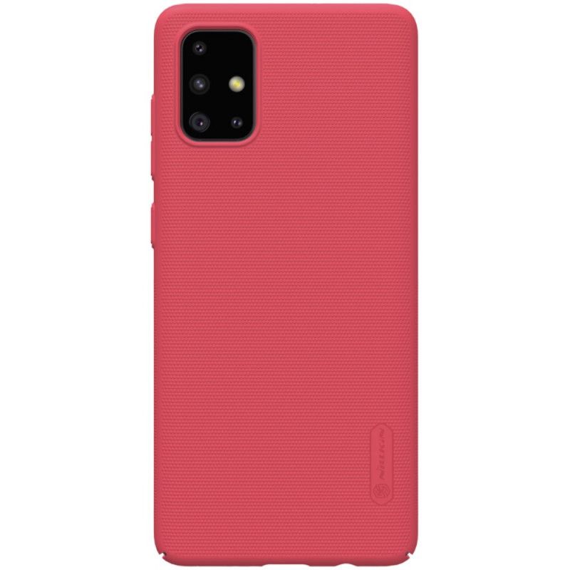 Hülle Samsung Galaxy A71 Schwarz Starrer Gefrosteter Nillkin