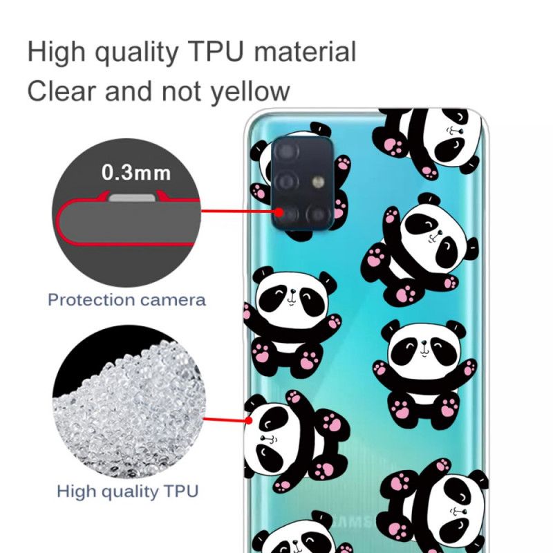 Hülle Samsung Galaxy A71 Top-Spaß-Pandas