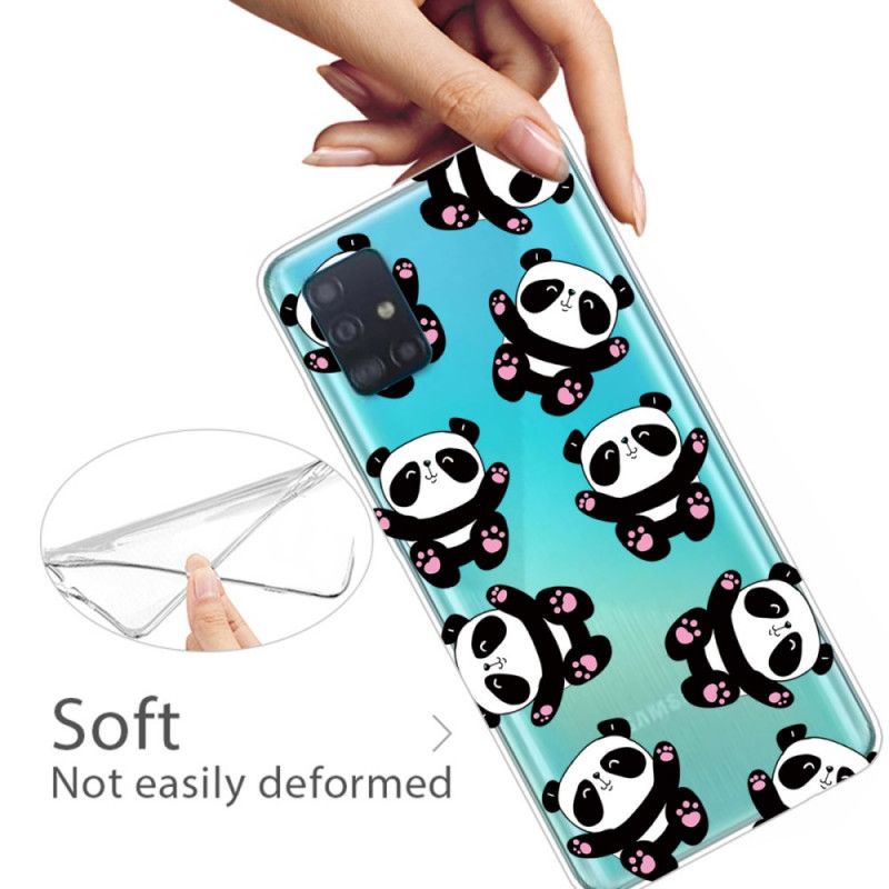 Hülle Samsung Galaxy A71 Top-Spaß-Pandas