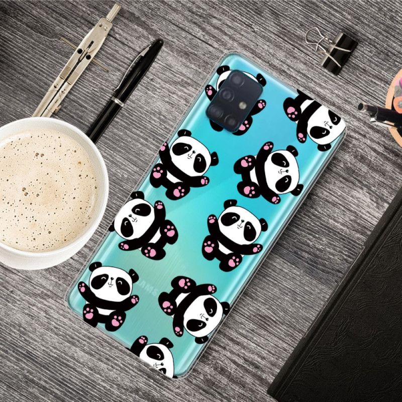 Hülle Samsung Galaxy A71 Top-Spaß-Pandas