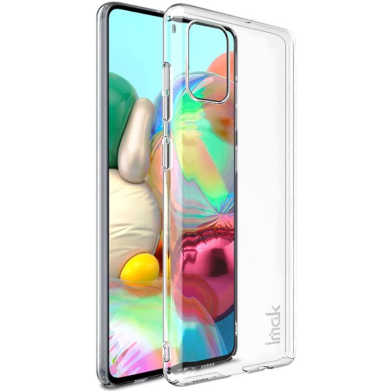 Hülle Samsung Galaxy A71 Transparent Mit Imak-Bildschirm