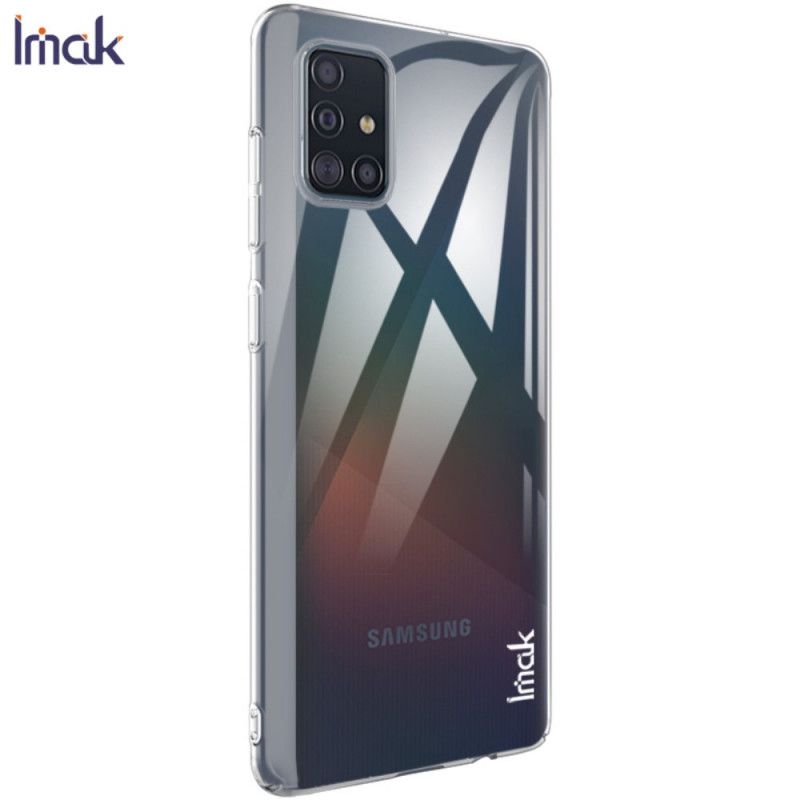 Hülle Samsung Galaxy A71 Transparent Mit Imak-Bildschirm