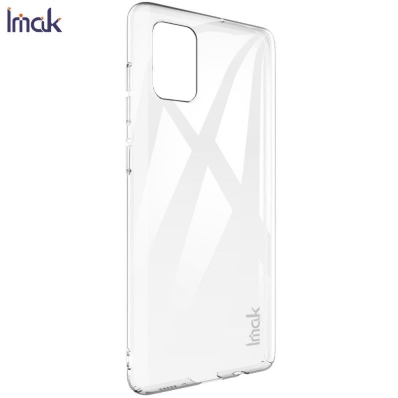 Hülle Samsung Galaxy A71 Transparent Mit Imak-Bildschirm