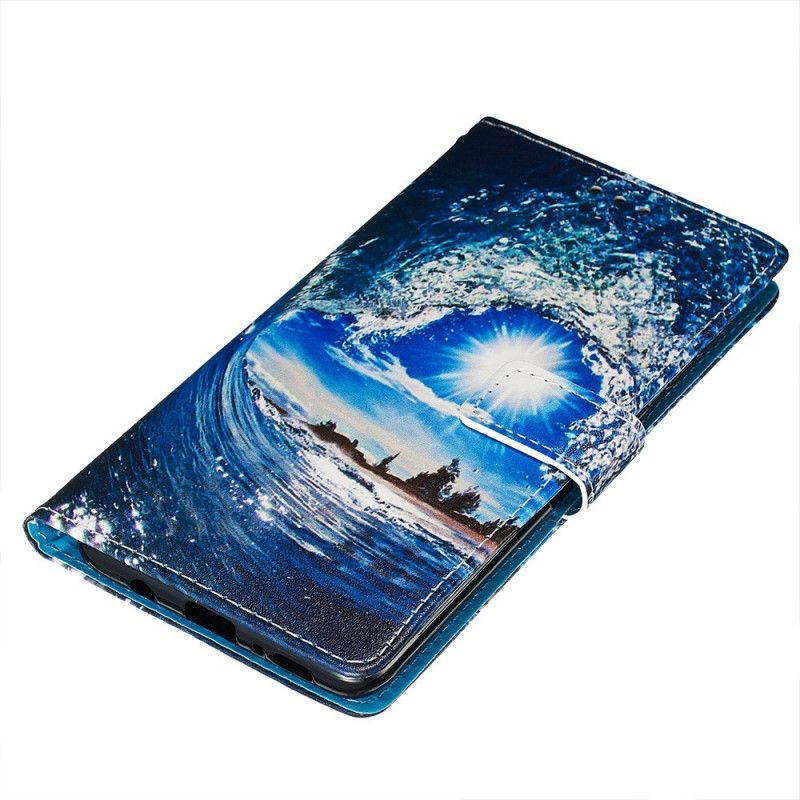 Lederhüllen Samsung Galaxy A71 Liebe Die Welle