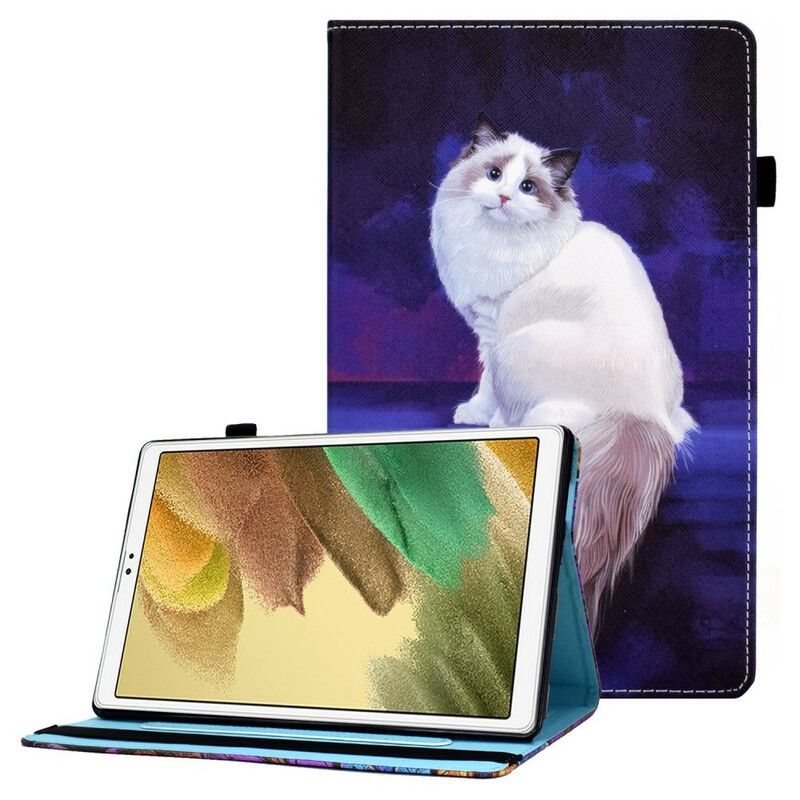 Case Samsung Galaxy Tab A7 Lite Weiße Katze