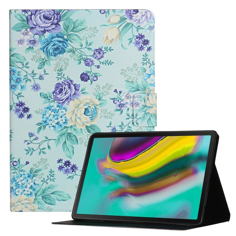 Lederhüllen Für Samsung Galaxy Tab A7 Lite Blumen Blumen Blumen