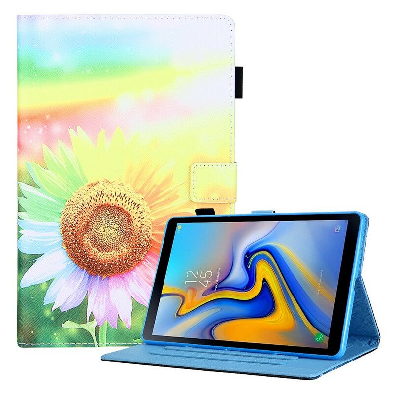 Lederhüllen Samsung Galaxy Tab A7 Lite Handyhülle Blumen In Der Sonne