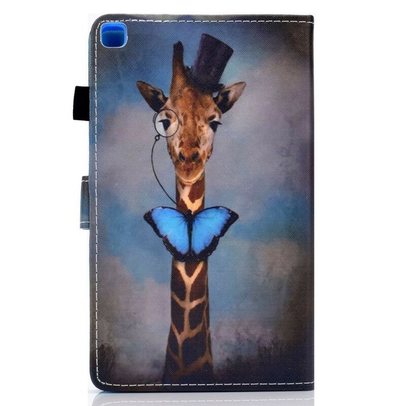 Lederhüllen Samsung Galaxy Tab A7 Lite Handyhülle Schicke Giraffe