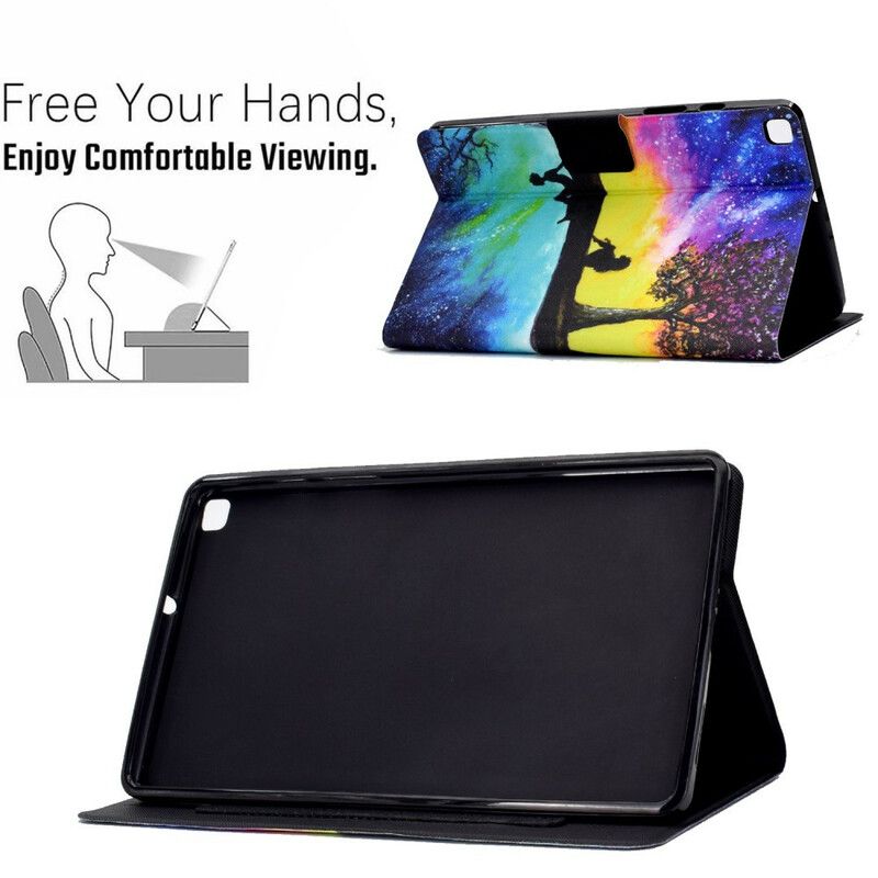 Lederhüllen Samsung Galaxy Tab A7 Lite Träumerei Unter Dem Baum