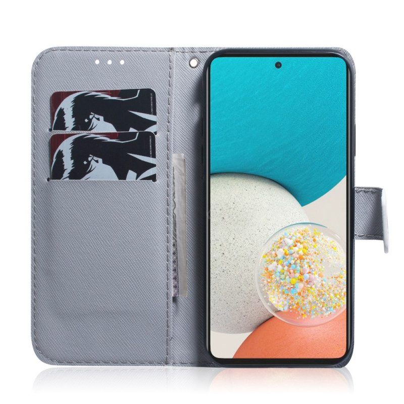 Flip Case Für Samsung Galaxy A53 5G Blühender Baumzweig