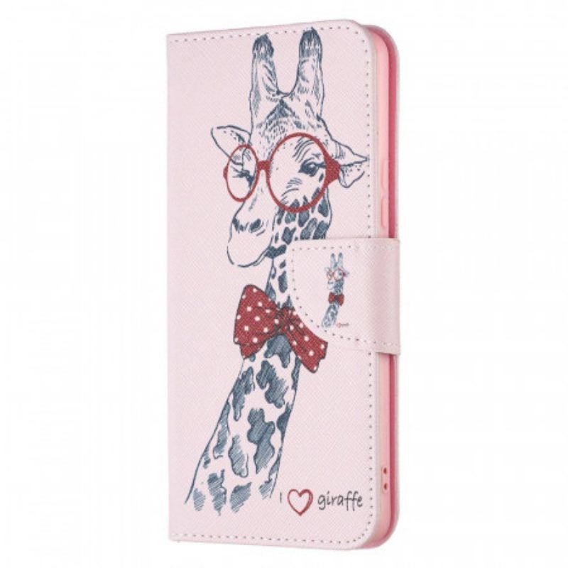 Flip Case Für Samsung Galaxy A53 5G Kluge Giraffe