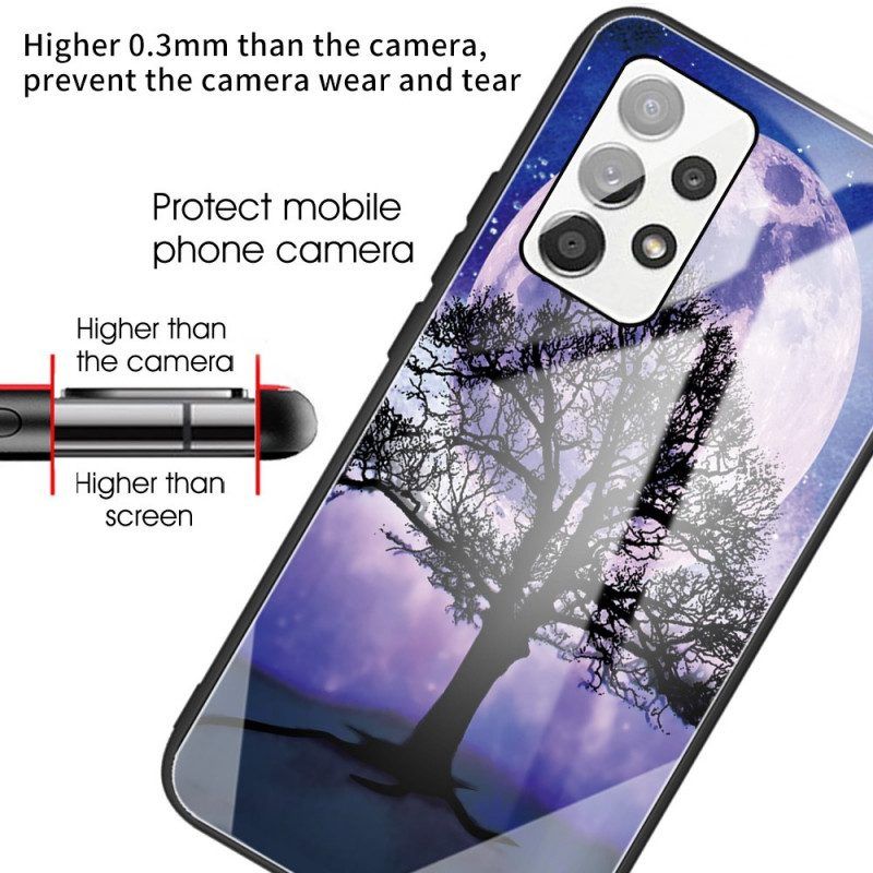 Hülle Für Samsung Galaxy A53 5G Baum Aus Gehärtetem Glas