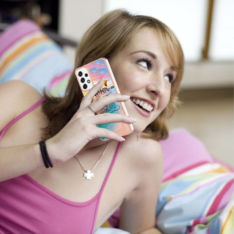 Hülle Für Samsung Galaxy A53 5G Hören Sie Nie Auf. Schmetterlinge Zu Träumen