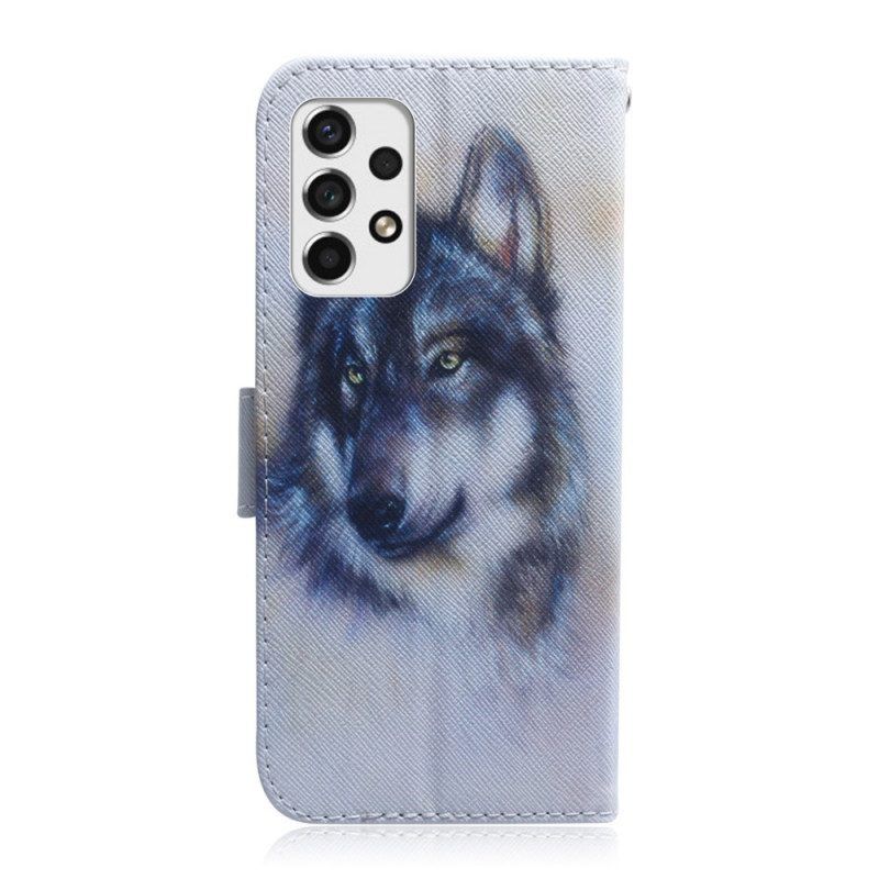 Lederhüllen Für Samsung Galaxy A53 5G Hunde-look