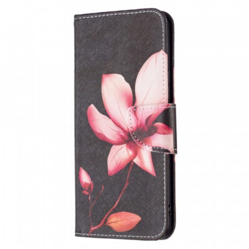 Lederhüllen Für Samsung Galaxy A53 5G Pinke Blume