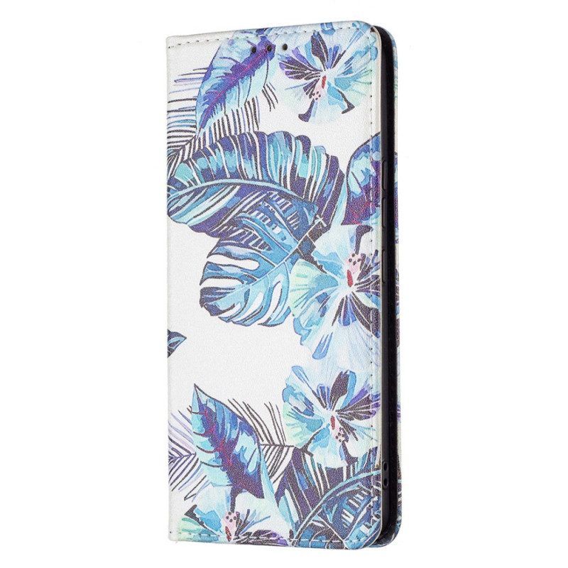 Schutzhülle Für Samsung Galaxy A53 5G Flip Case Blätter