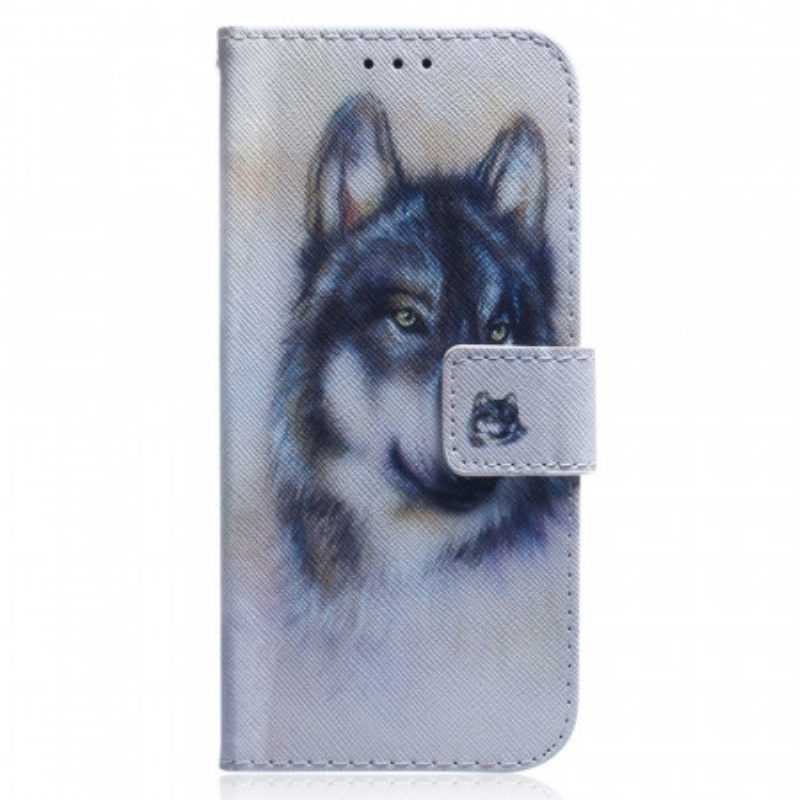 Flip Case Für Sony Xperia 1 IV Aquarellhund