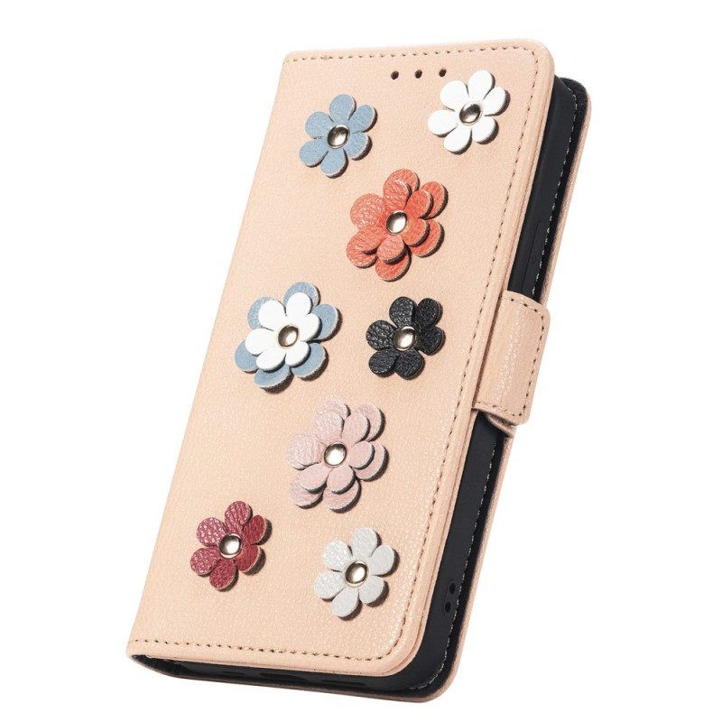 Flip Case Für Sony Xperia 1 IV Dekorative Blumen