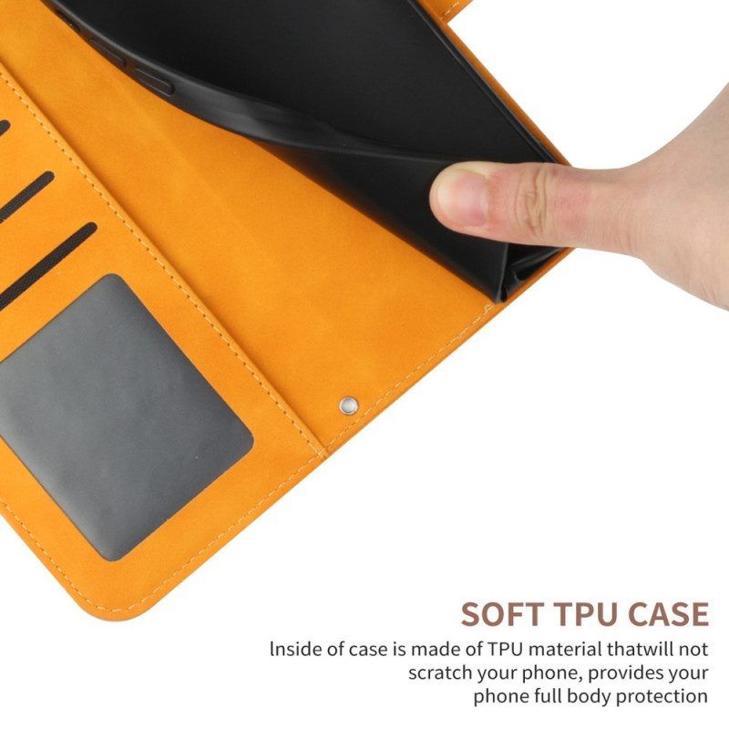 Flip Case Für Sony Xperia 1 IV Mit Kordel Riemchen-sonnenblume