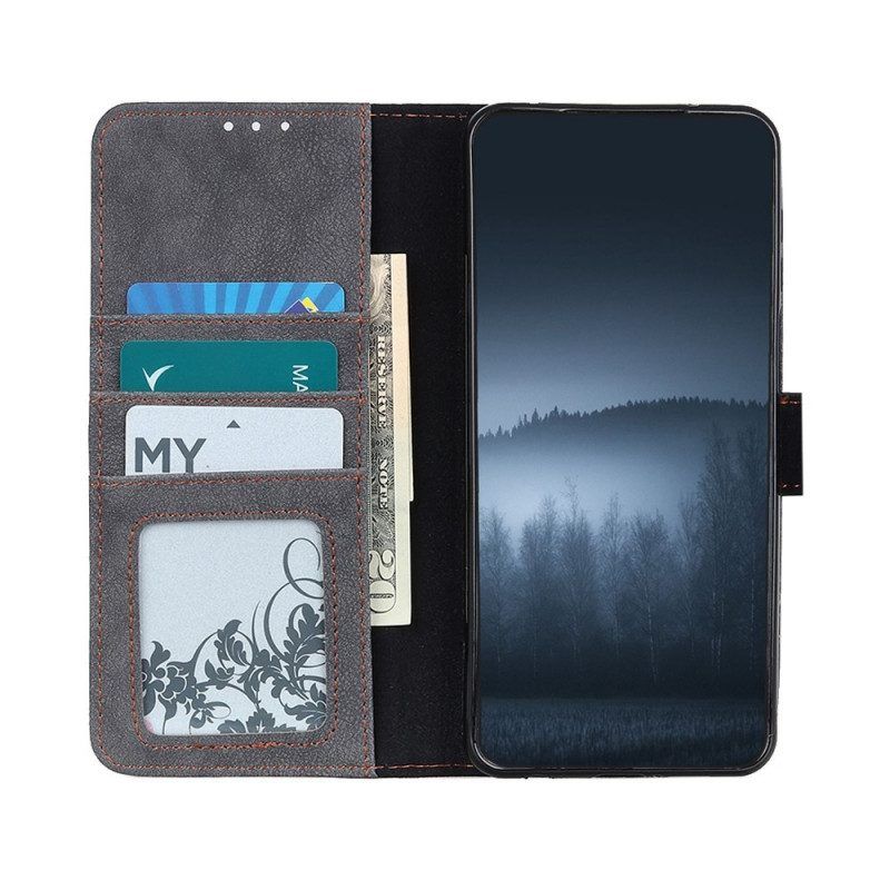 Flip Case Für Sony Xperia 1 IV Vintage Khazneh Spaltleder