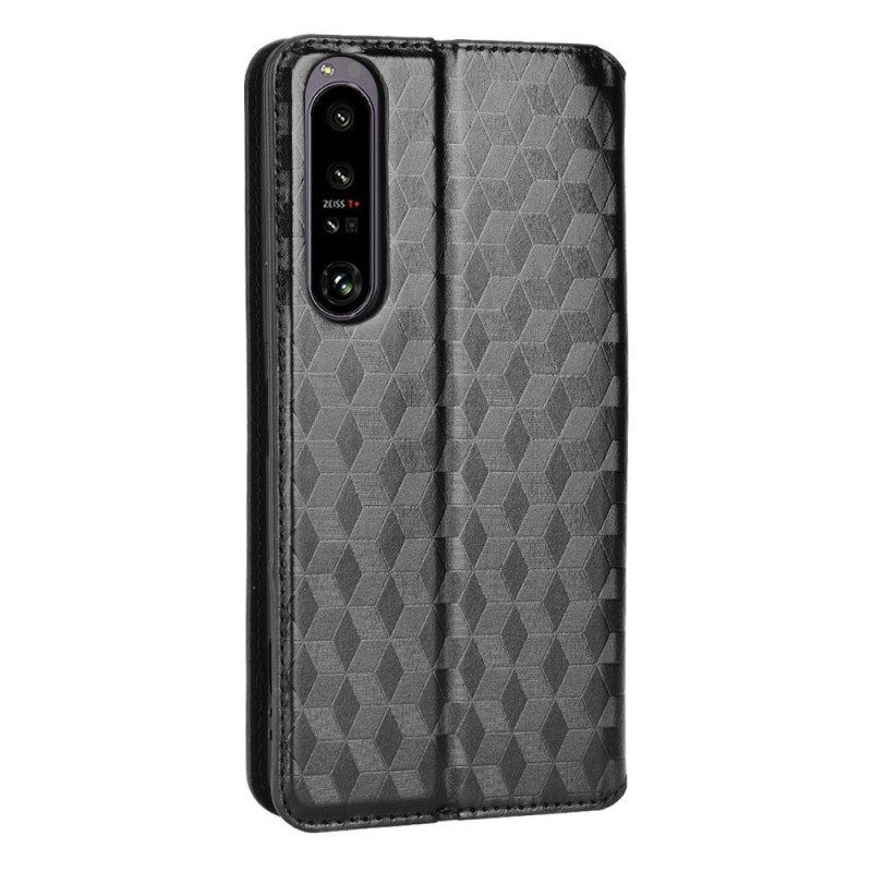 Schutzhülle Für Sony Xperia 1 IV Flip Case 3d-würfel