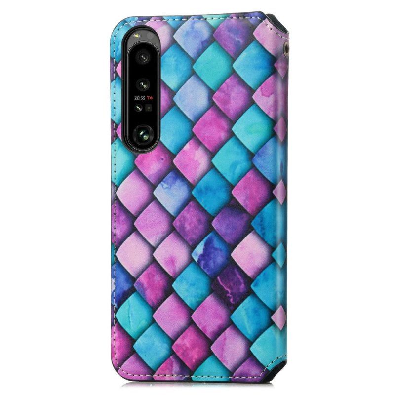 Schutzhülle Für Sony Xperia 1 IV Flip Case Caseneo Rfid-design