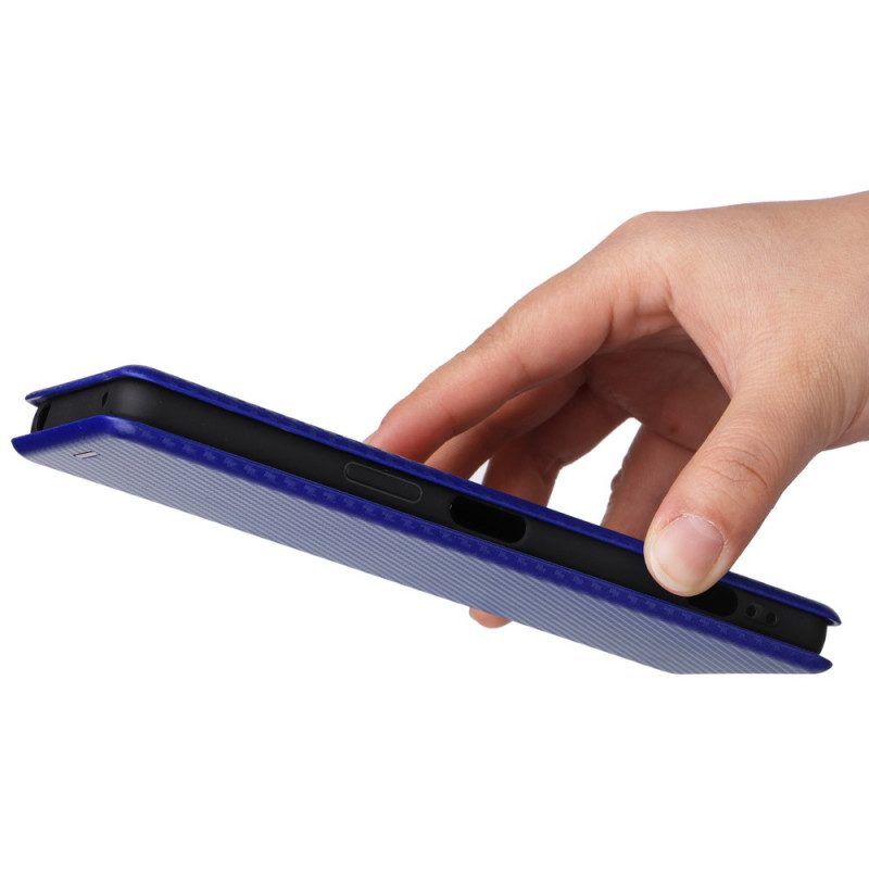 Schutzhülle Für Sony Xperia 1 IV Flip Case Kohlefaser-textur