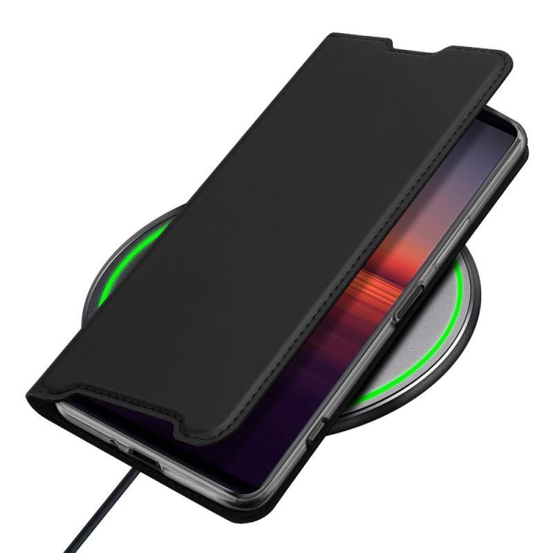 Schutzhülle Für Sony Xperia 1 IV Flip Case Skin Pro Series Dux Ducis