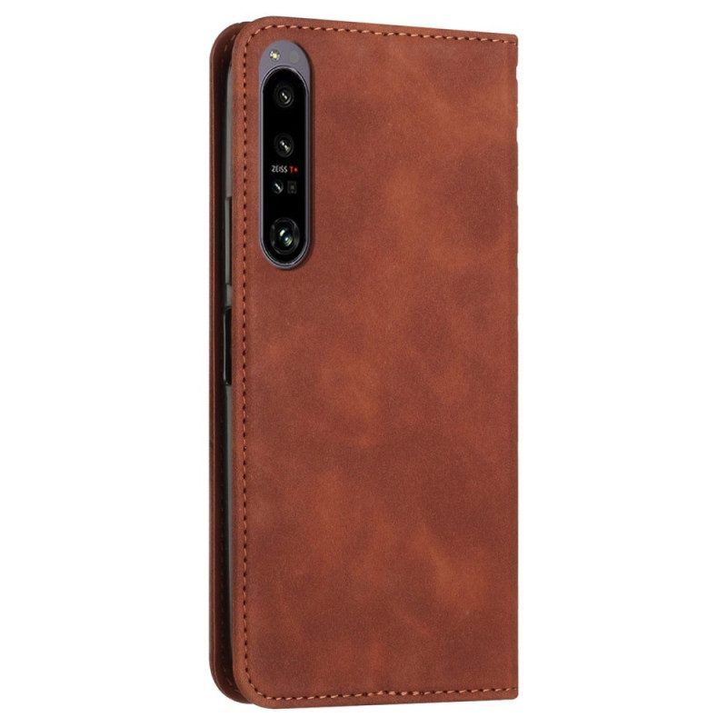 Schutzhülle Für Sony Xperia 1 IV Flip Case Stil Leder 3d-muster