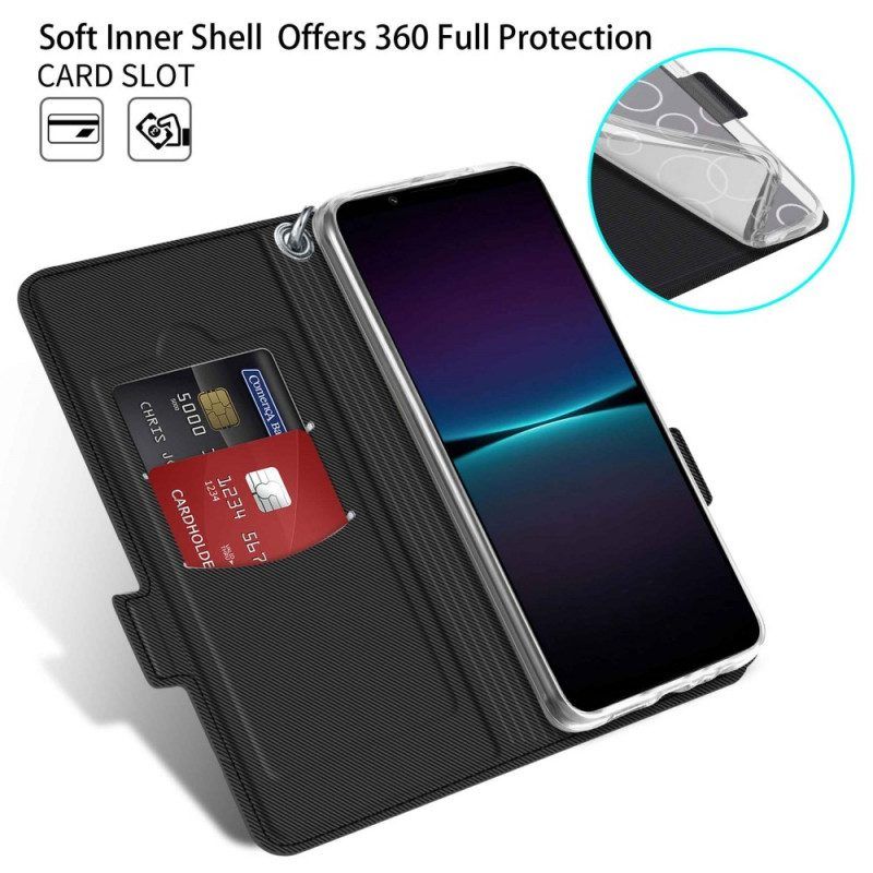 Schutzhülle Für Sony Xperia 1 IV Flip Case Zweifarbiges Baiyu