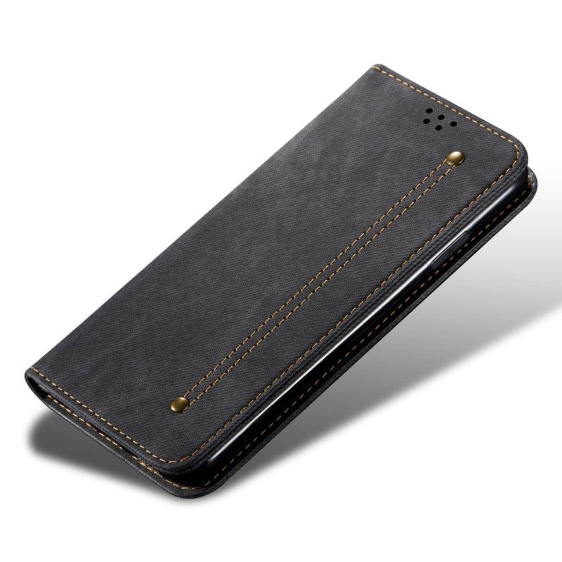 Flip Case Für Realme C61 Denim-stoff